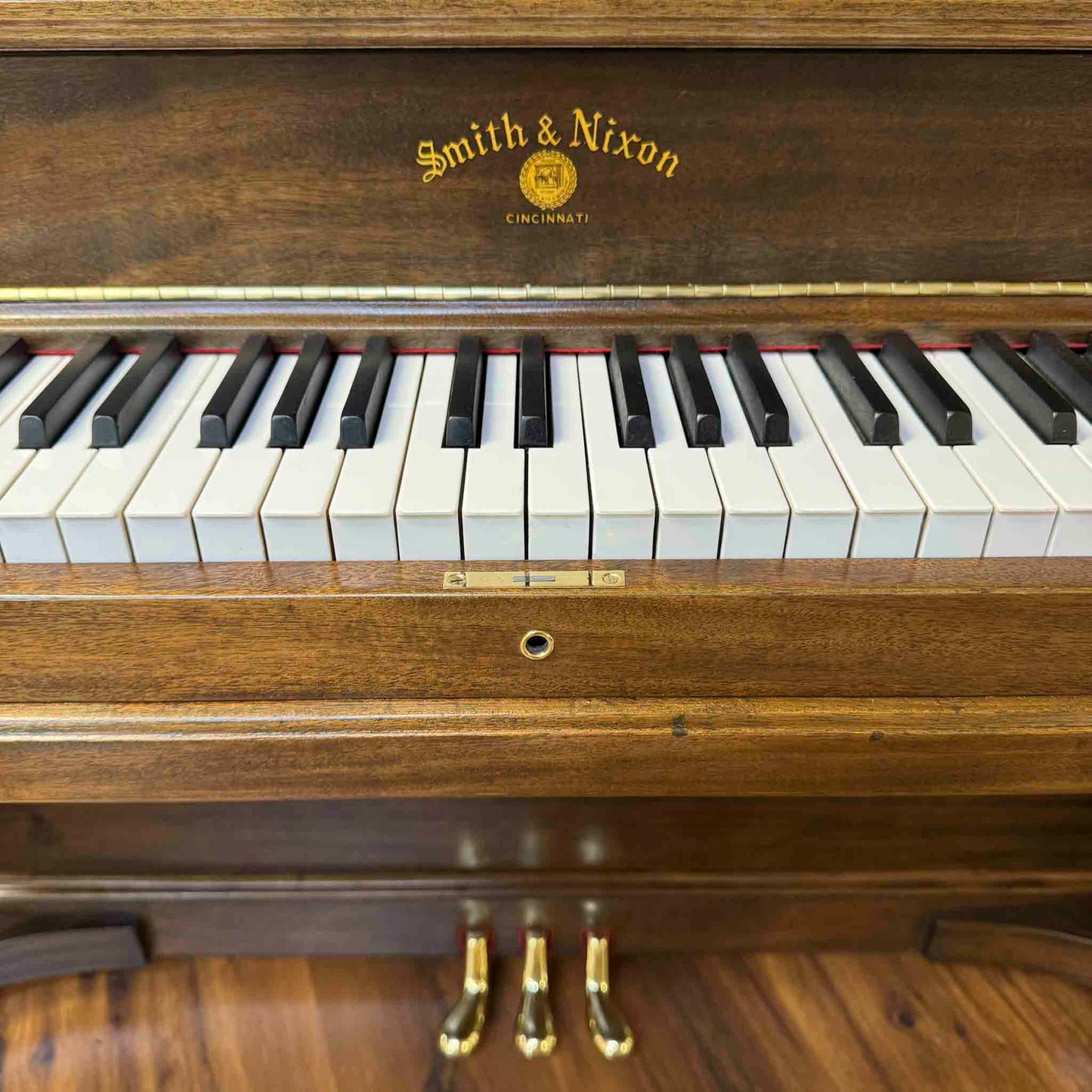 SOLD 2024 Piano Legacy Project Giveaway Winning Family- 1907 Smith & Nixon Wood Finish Upright Piano