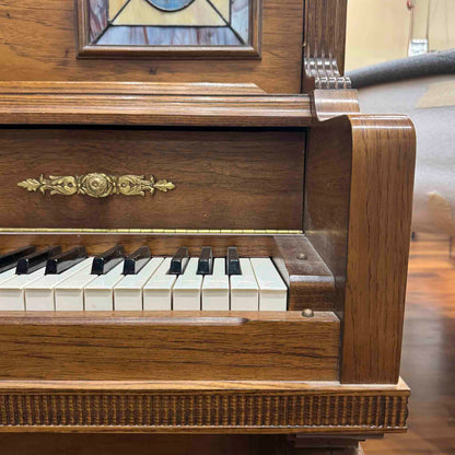 CURRENT SHOP WORK - 1980 Universal 52" Wood Finish Commissioned Vintage Player Upright Piano