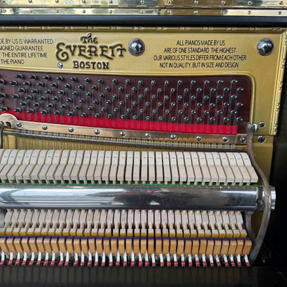 CURRENT SHOP WORK - 1903 Everett 55" Wood Finish Commissioned Upright Piano