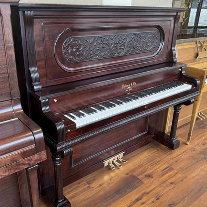 CURRENT SHOP WORK - 1895 Ludwig & Co Wood Finish Commissioned Upright Piano
