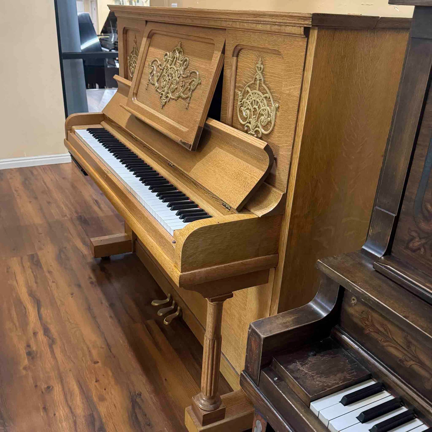 SOLD 1907 Kimball Upright Commissioned Player Piano