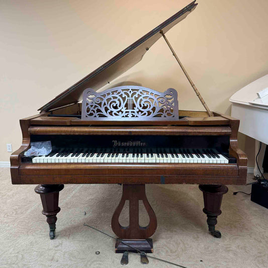 CURRENT SHOP WORK - 1881 Bosendorfer (Viennese action) Wood Finish 6'3" Commissioned Grand Piano