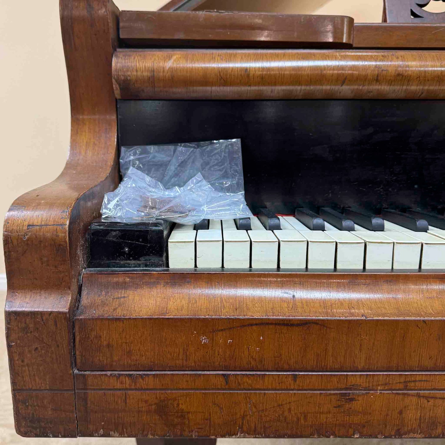 CURRENT SHOP WORK - 1881 Bosendorfer (Viennese action) Wood Finish 6'3" Commissioned Grand Piano
