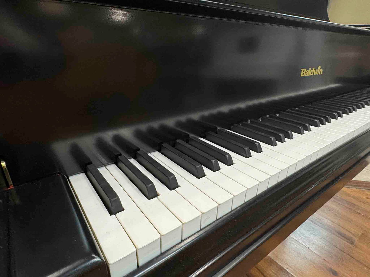 CURRENT SHOP WORK - 1978 Baldwin R 5'7" Satin Black Commissioned Grand Piano