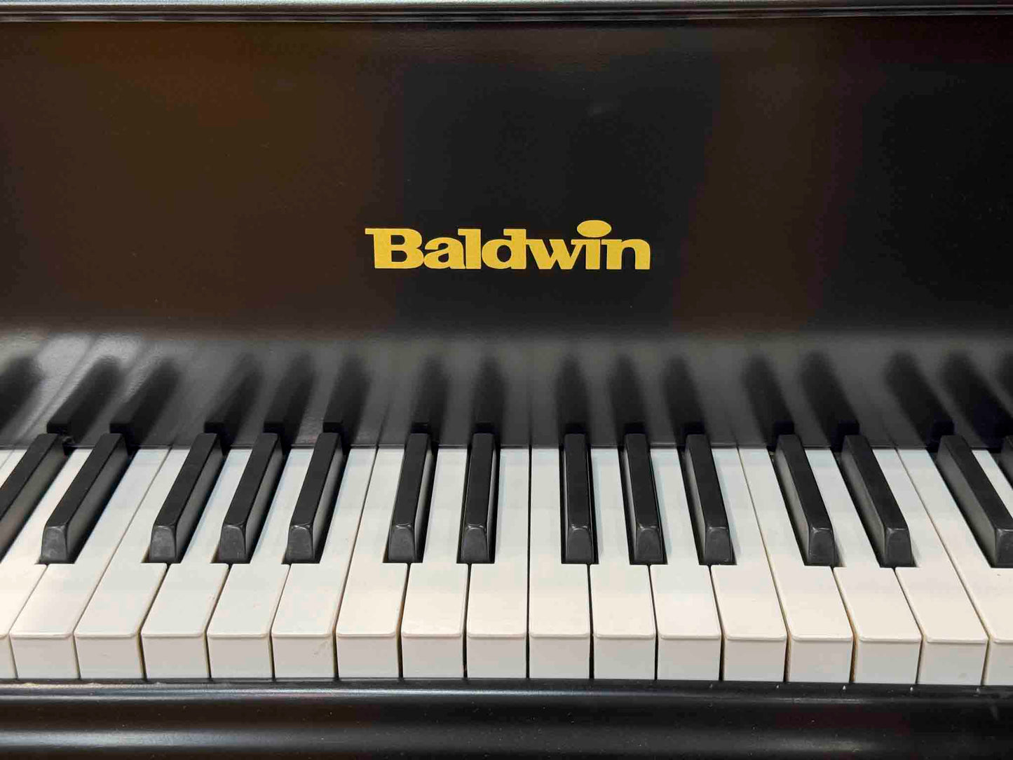 CURRENT SHOP WORK - 1978 Baldwin R 5'7" Satin Black Commissioned Grand Piano