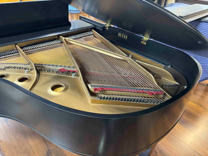 CURRENT SHOP WORK - 1978 Baldwin R 5'7" Satin Black Commissioned Grand Piano