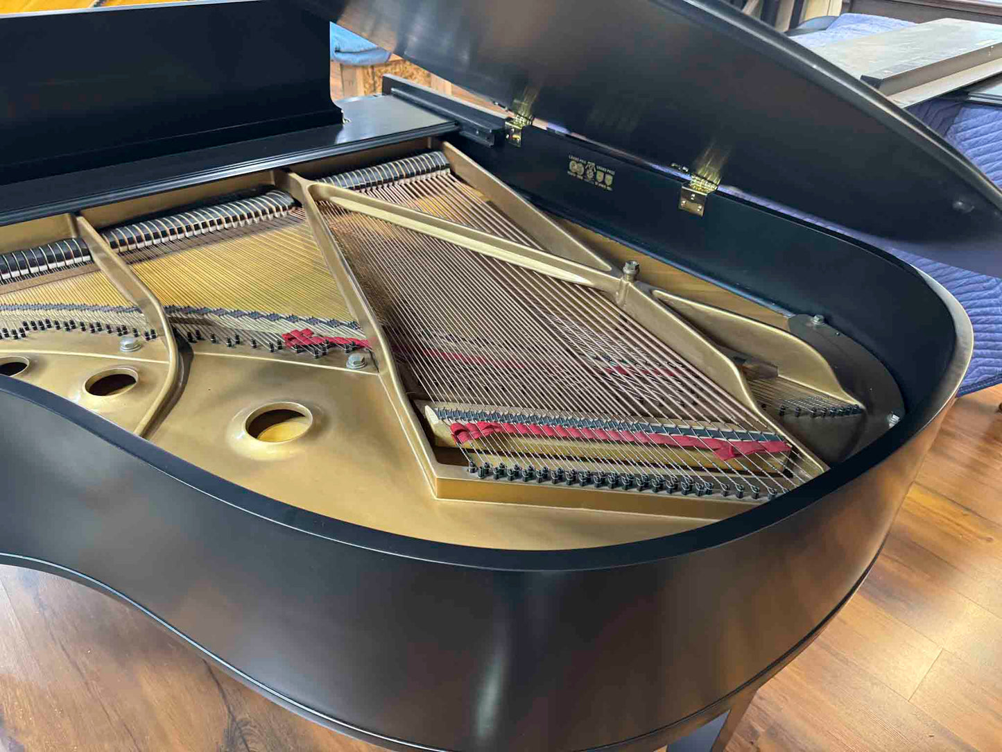 CURRENT SHOP WORK - 1948 Baldwin R 5'7" Satin Black Commissioned Grand Piano