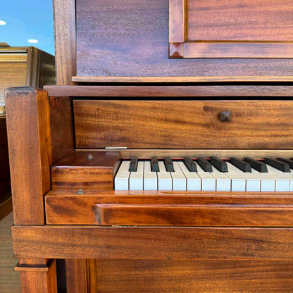 CURRENT SHOP WORK - 1918 Marshall & Wendell 55" Wood Finish Commissioned Upright Piano