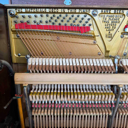 CURRENT SHOP WORK - 1918 Marshall & Wendell 55" Wood Finish Commissioned Upright Piano