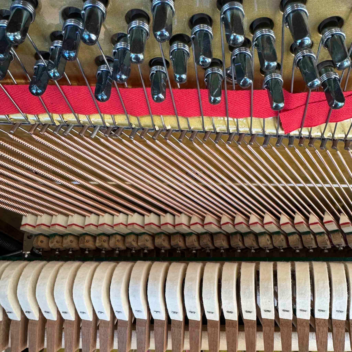 CURRENT SHOP WORK - 1918 Marshall & Wendell 55" Wood Finish Commissioned Upright Piano