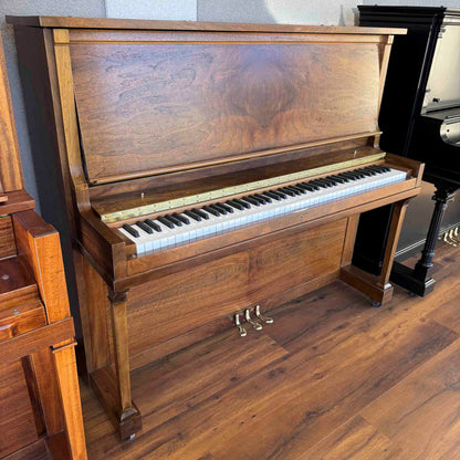 CURRENT SHOP WORK - 1924 Brinkerhoff 49" Wood Finish Commissioned Upright Piano