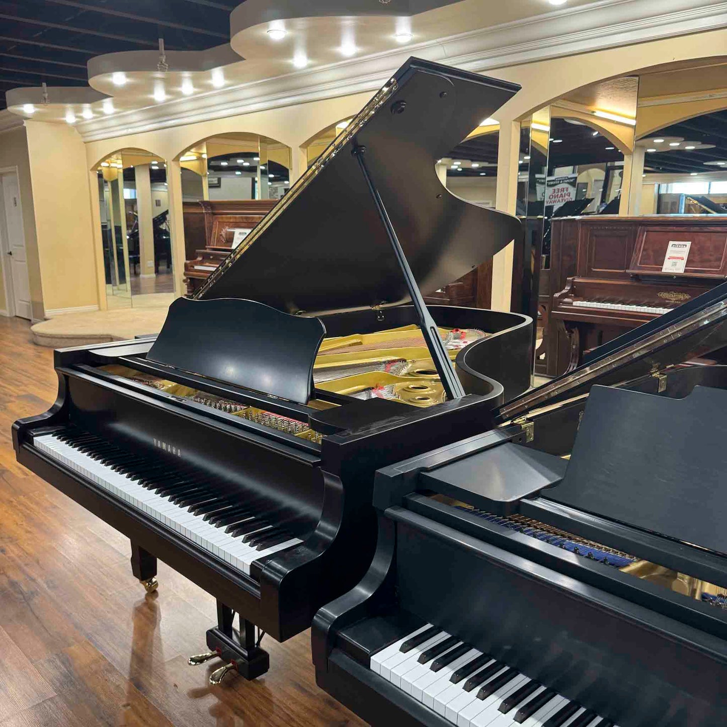 1978 Yamaha C7 7'6" Satin Black Grand Piano