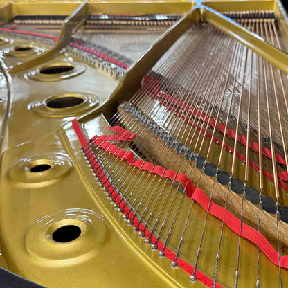 1978 Yamaha C7 7'6" Satin Black Grand Piano - with QRS Digital Player System