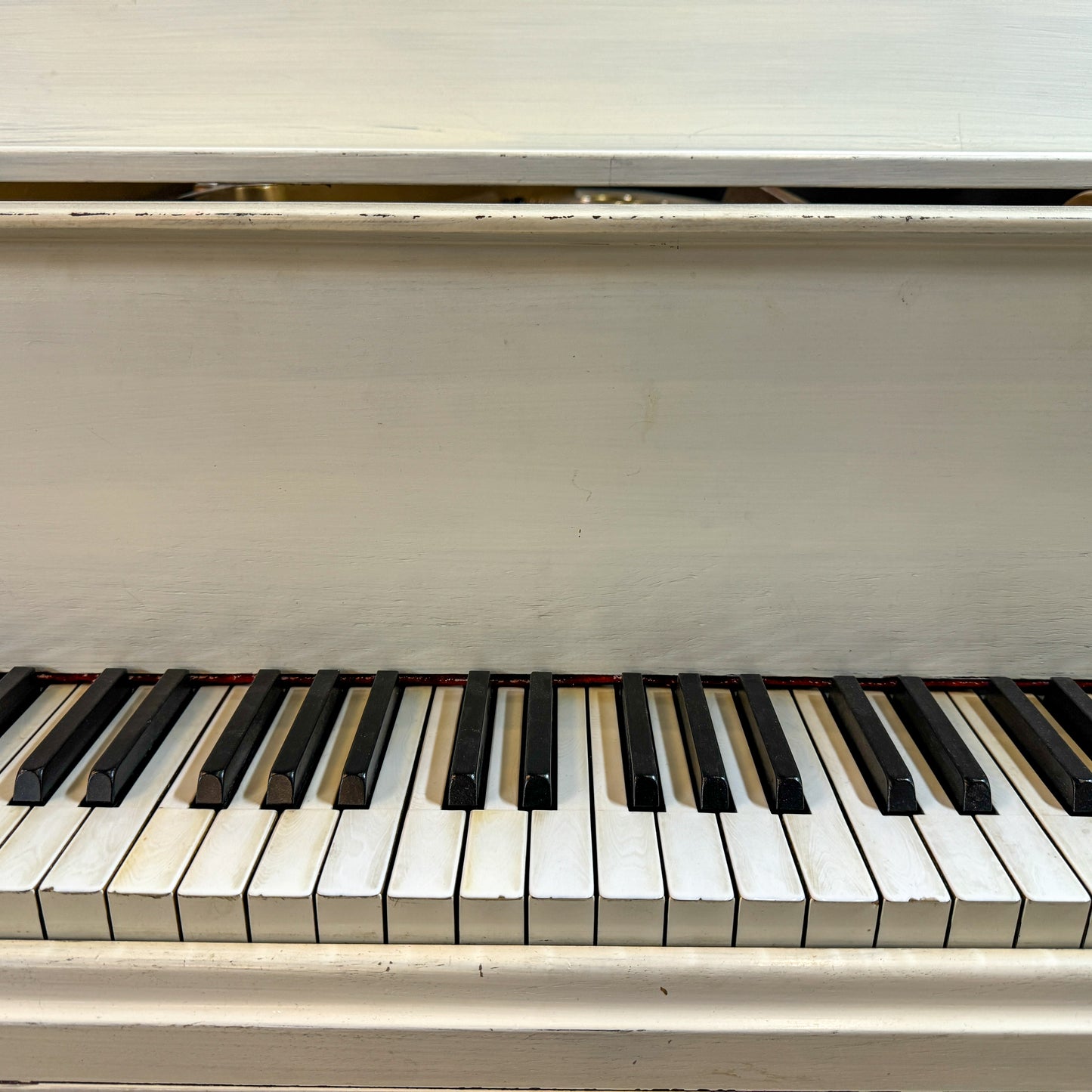 SOLD 1929 Kurtzmann White Finish Commissioned Grand Piano with Self-Playing QRS System