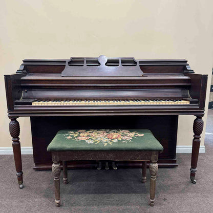 CURRENT SHOP WORK - 1948 Mason & Hamlin Model E 41" Wood Finish Commissioned Conosle Piano