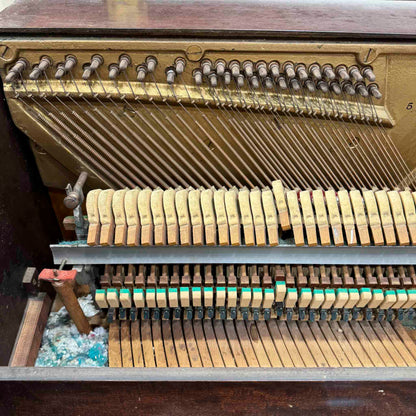 CURRENT SHOP WORK - 1948 Mason & Hamlin Model E 41" Wood Finish Commissioned Conosle Piano