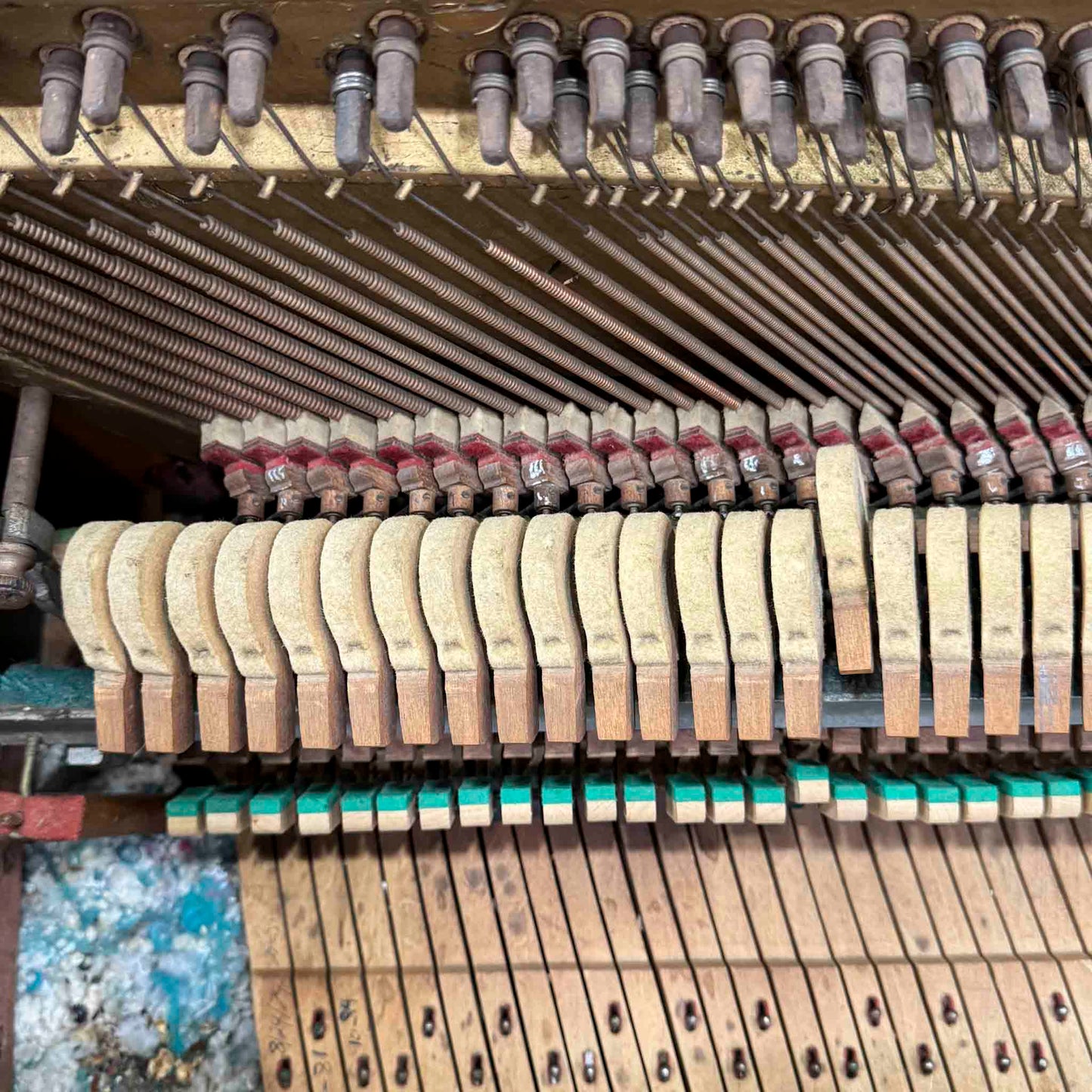 CURRENT SHOP WORK - 1948 Mason & Hamlin Model E 41" Wood Finish Commissioned Conosle Piano