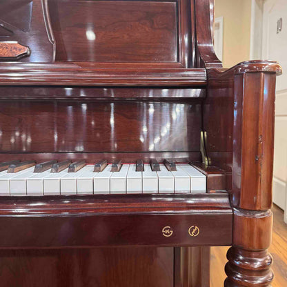 2000 Samick WSU-118T 47" Polished Mahogany Studio Piano