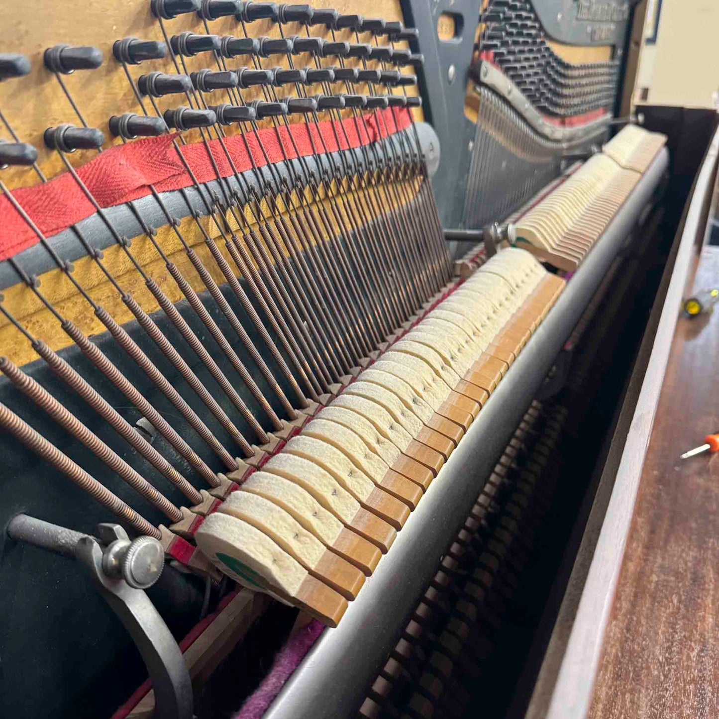 AVAILABLE TO RESTORE: CALL FOR CUSTOM PRICING - 1904 Hobart M. Cable 57" Wood Finish Upright Piano