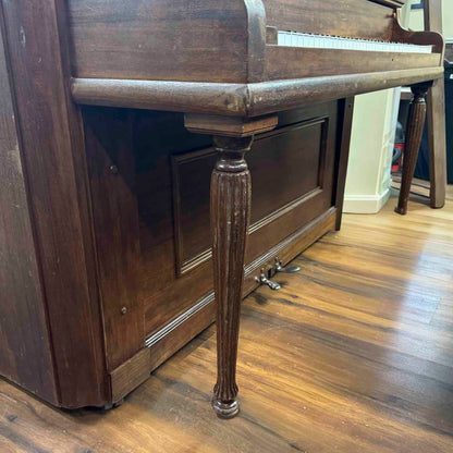 AVAILABLE TO RESTORE: CALL FOR CUSTOM PRICING - 1904 Hobart M. Cable 57" Wood Finish Upright Piano