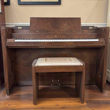 SOLD 1937 Wurlitzer 34" Wood Finish Commissioned Spinet Piano