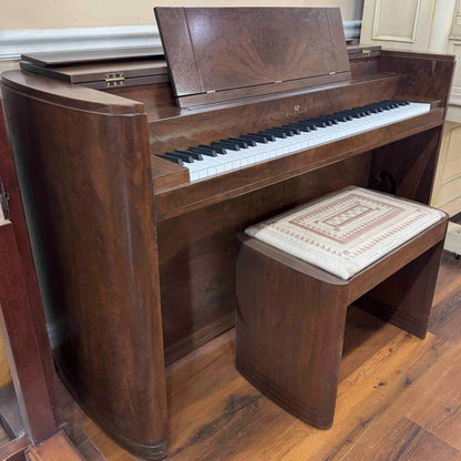 SOLD 1937 Wurlitzer 34" Wood Finish Commissioned Spinet Piano