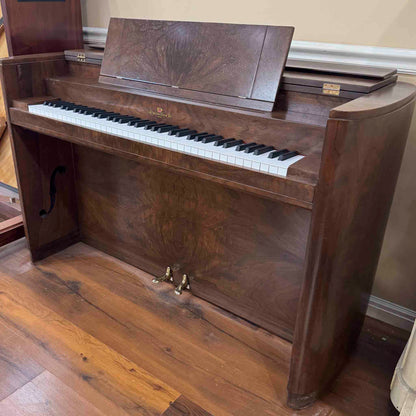 SOLD 1937 Wurlitzer 34" Wood Finish Commissioned Spinet Piano