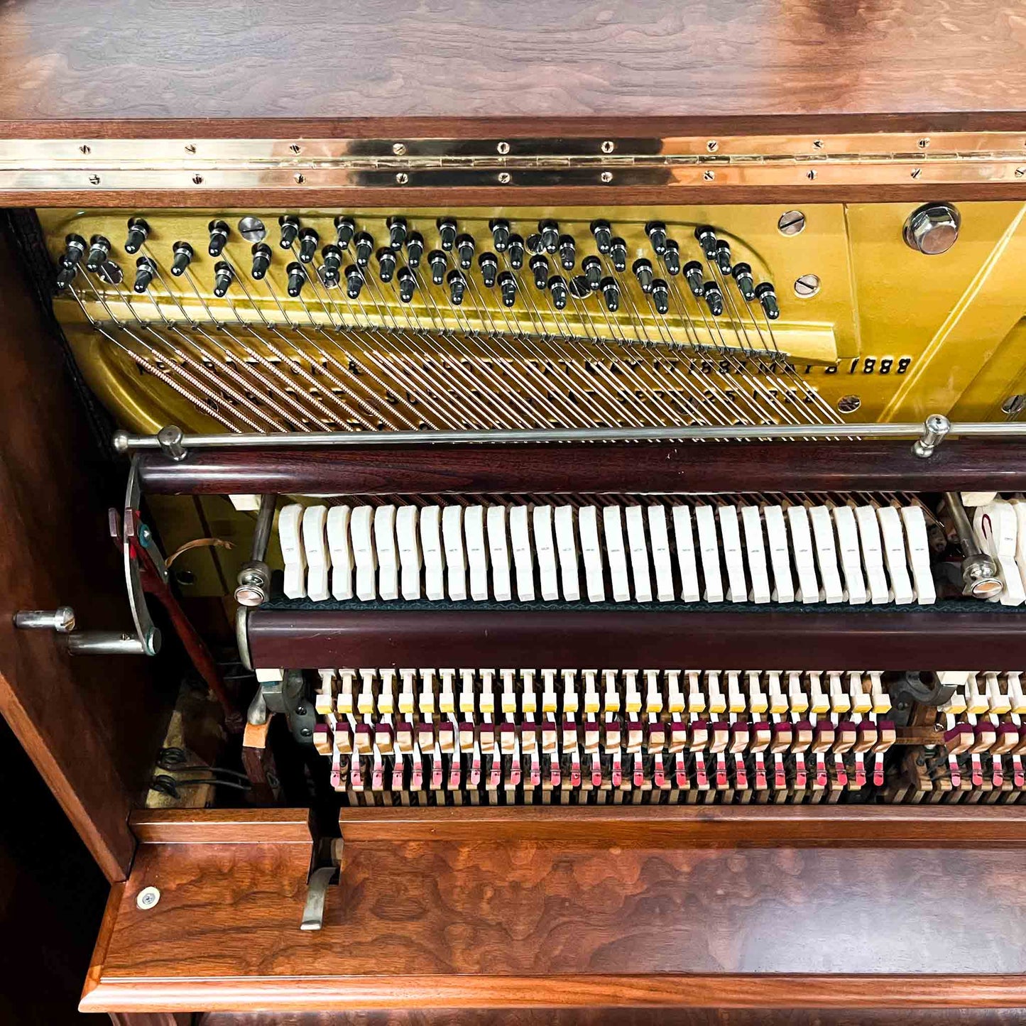 SOLD 1895 Ivers & Pond Commissioned Upright Piano