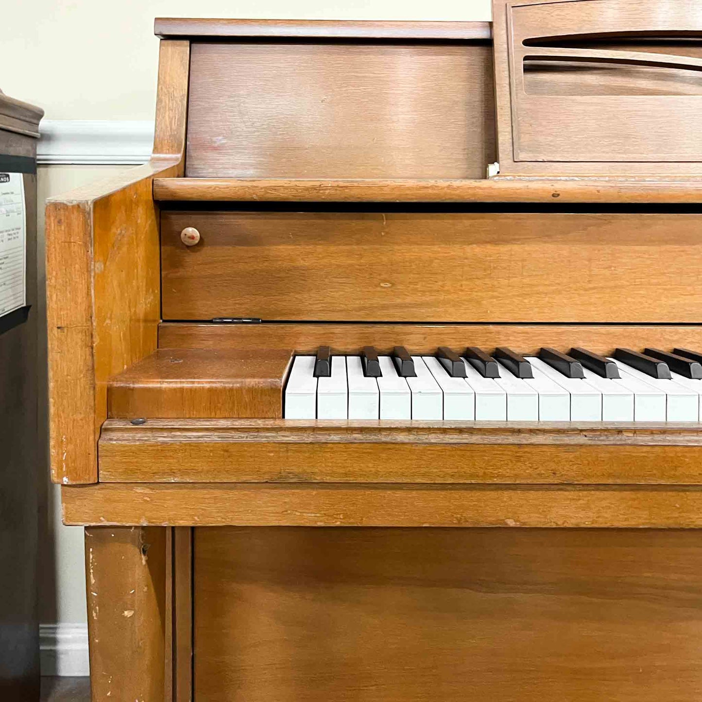 SOLD 1972 Yamaha 39" Wood Finish Commissioned Spinet Piano
