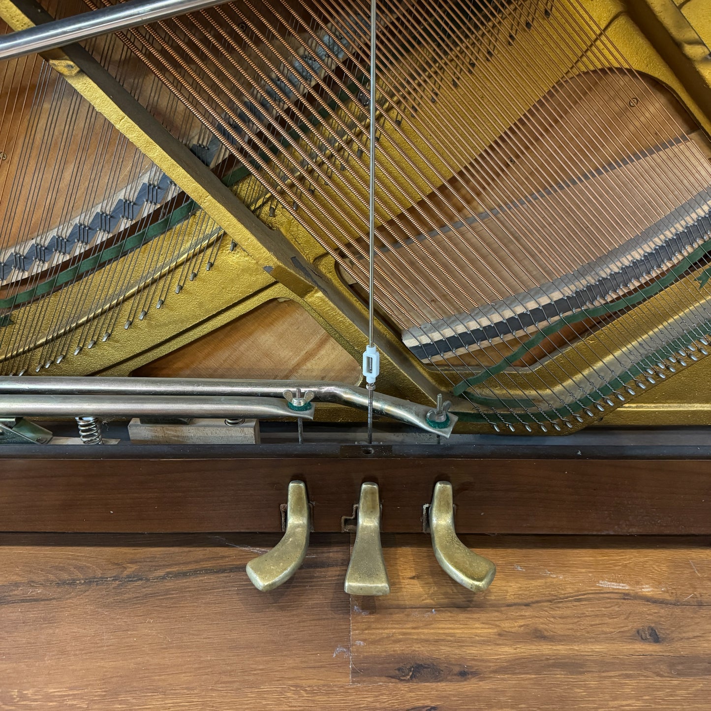 Young Chang U-10743" Polished Walnut Console Piano