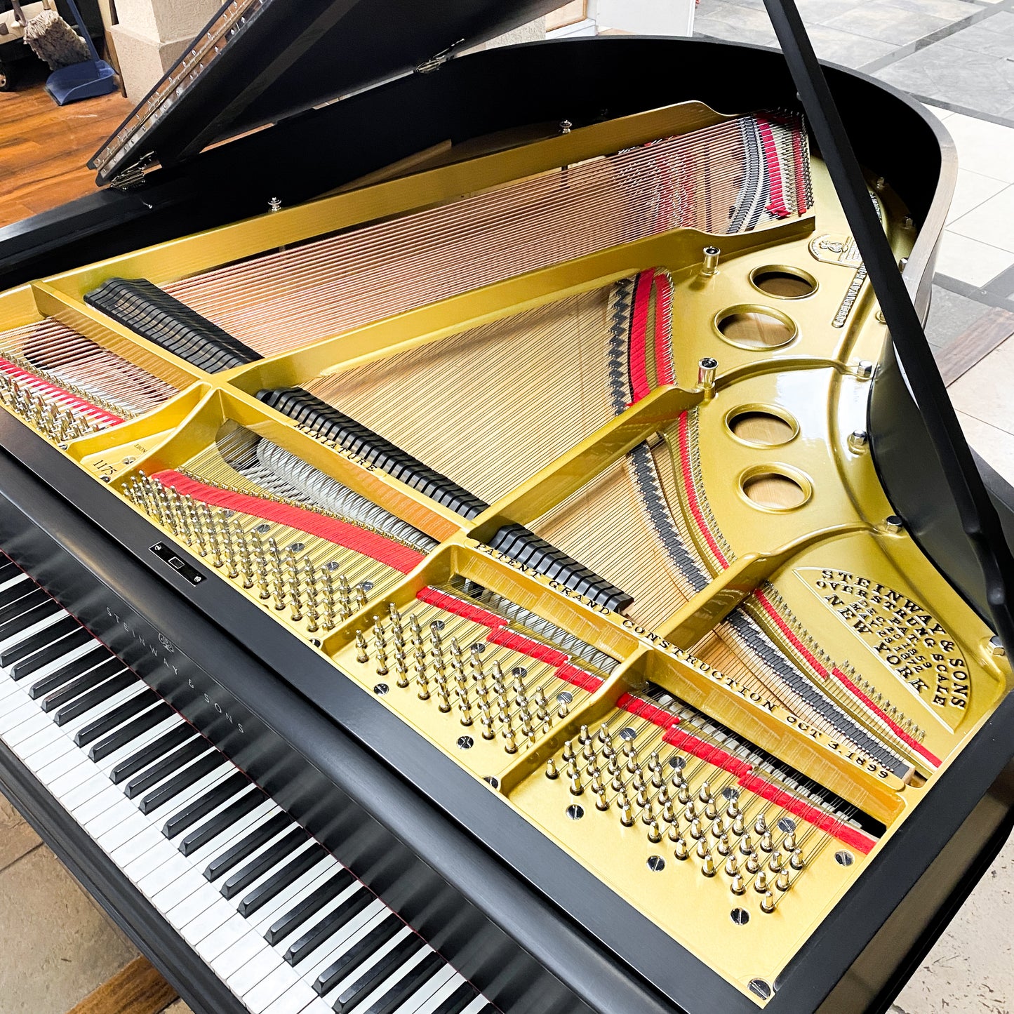 HEIRLOOM RESTORATION 1905 Steinway Model O Satin Black Commissioned Grand Piano