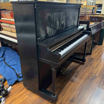 CURRENT SHOP WORK 1927 Kurtzmann 55" Black Finish Commissioned Upright Piano
