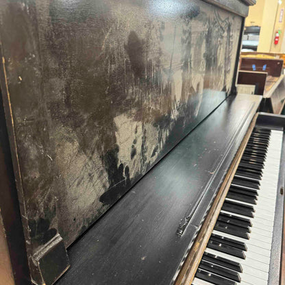 CURRENT SHOP WORK 1927 Kurtzmann 55" Black Finish Commissioned Upright Piano