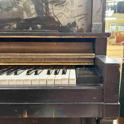 CURRENT SHOP WORK 1927 Kurtzmann 55" Black Finish Commissioned Upright Piano