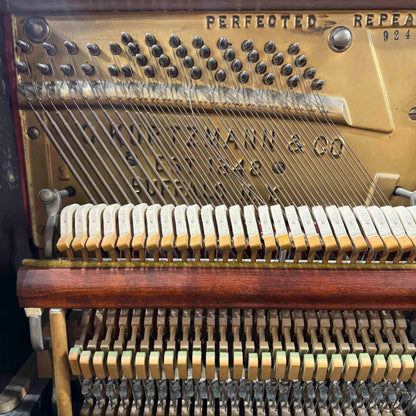 CURRENT SHOP WORK 1927 Kurtzmann 55" Black Finish Commissioned Upright Piano