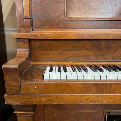 CURRENT SHOP WORK 1920 P.S. Wick 55" Wood Finish Commissioned Upright Player Piano