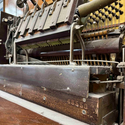 CURRENT SHOP WORK 1920 P.S. Wick 55" Wood Finish Commissioned Upright Player Piano