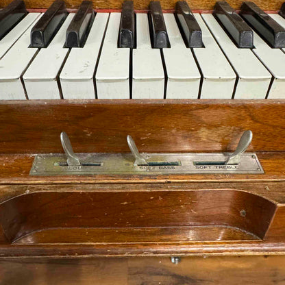 CURRENT SHOP WORK 1920 P.S. Wick 55" Wood Finish Commissioned Upright Player Piano