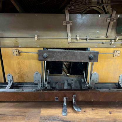 CURRENT SHOP WORK 1920 P.S. Wick 55" Wood Finish Commissioned Upright Player Piano