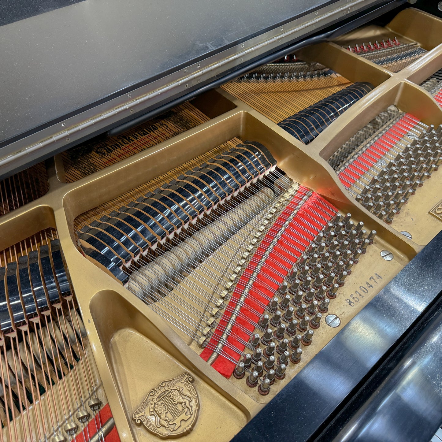 SOLD 1985 Samick 5'8" Satin Black Grand Piano