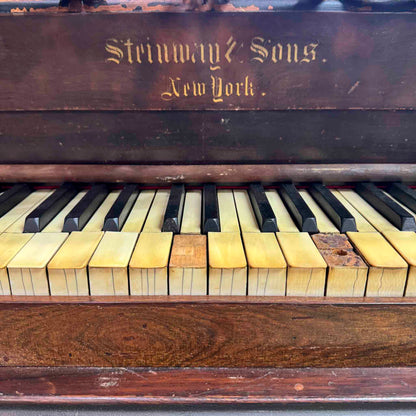 CURRENT SHOP WORK 1860 Steinway 6'9" Wood Finish Commissioned Square Grand Piano