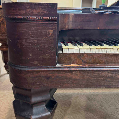 CURRENT SHOP WORK 1860 Steinway 6'9" Wood Finish Commissioned Square Grand Piano