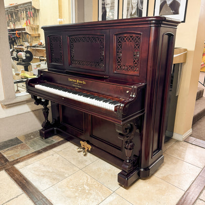 SOLD 1885 Emerson Wood Finish 57" Commissioned Upright