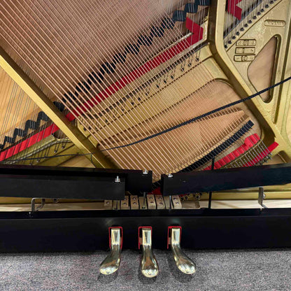 CURRENT SHOP WORK - 1977 Mason & Hamlin 43" Satin Black Commissioned Console Piano