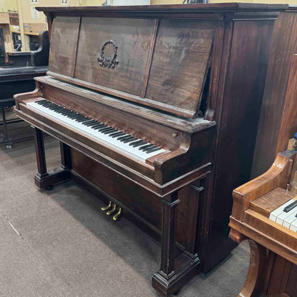 CURRENT SHOP WORK 1905 Davies and Sons Wood Finish Commissioned Upright Piano