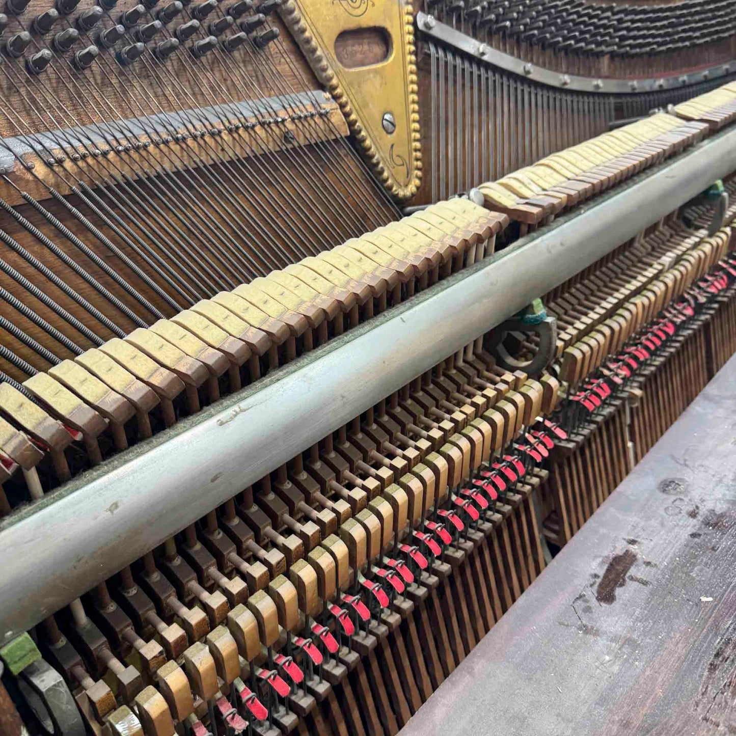 CURRENT SHOP WORK 1905 Davies and Sons Wood Finish Commissioned Upright Piano