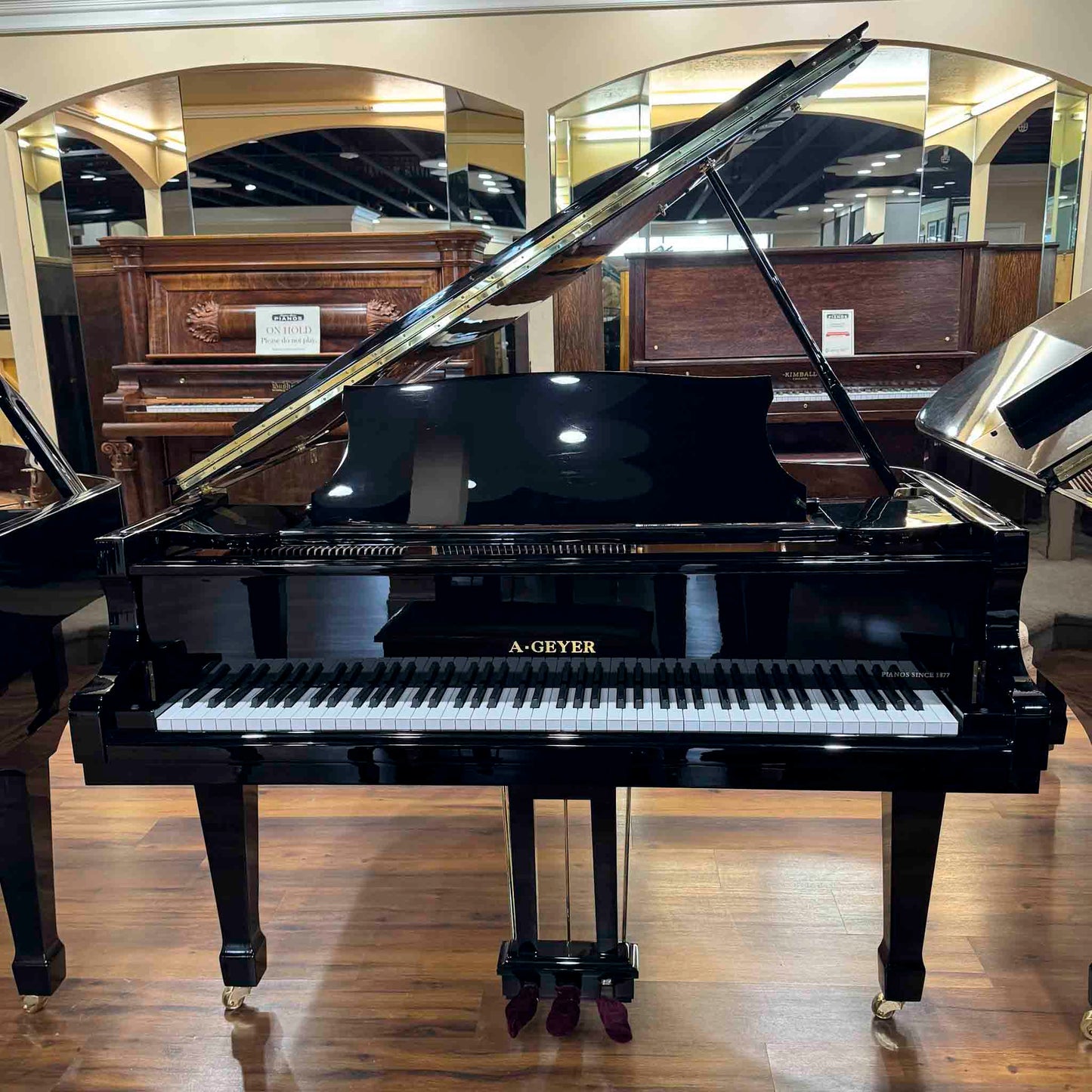 A. Geyer GG-170 5'7" Polished Black Grand Piano
