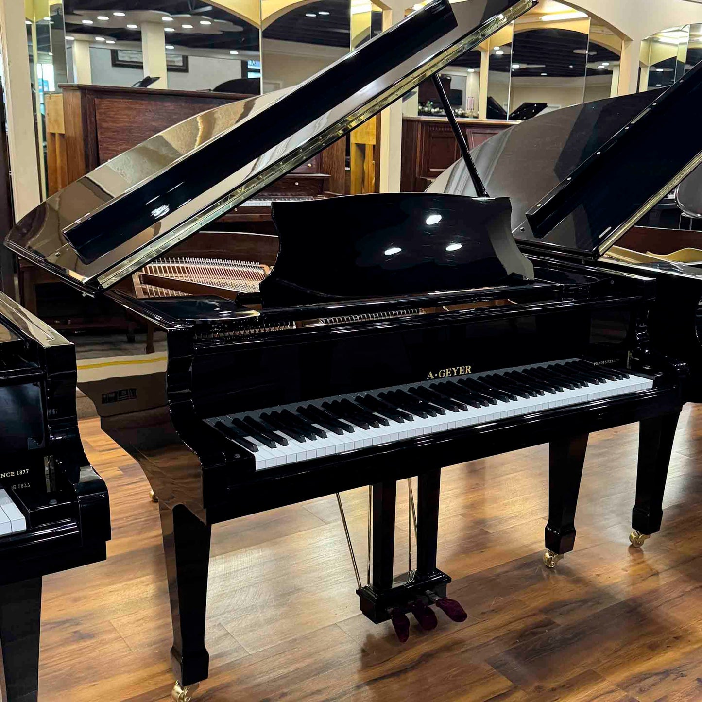 A. Geyer GG-170 5'7" Polished Black Grand Piano