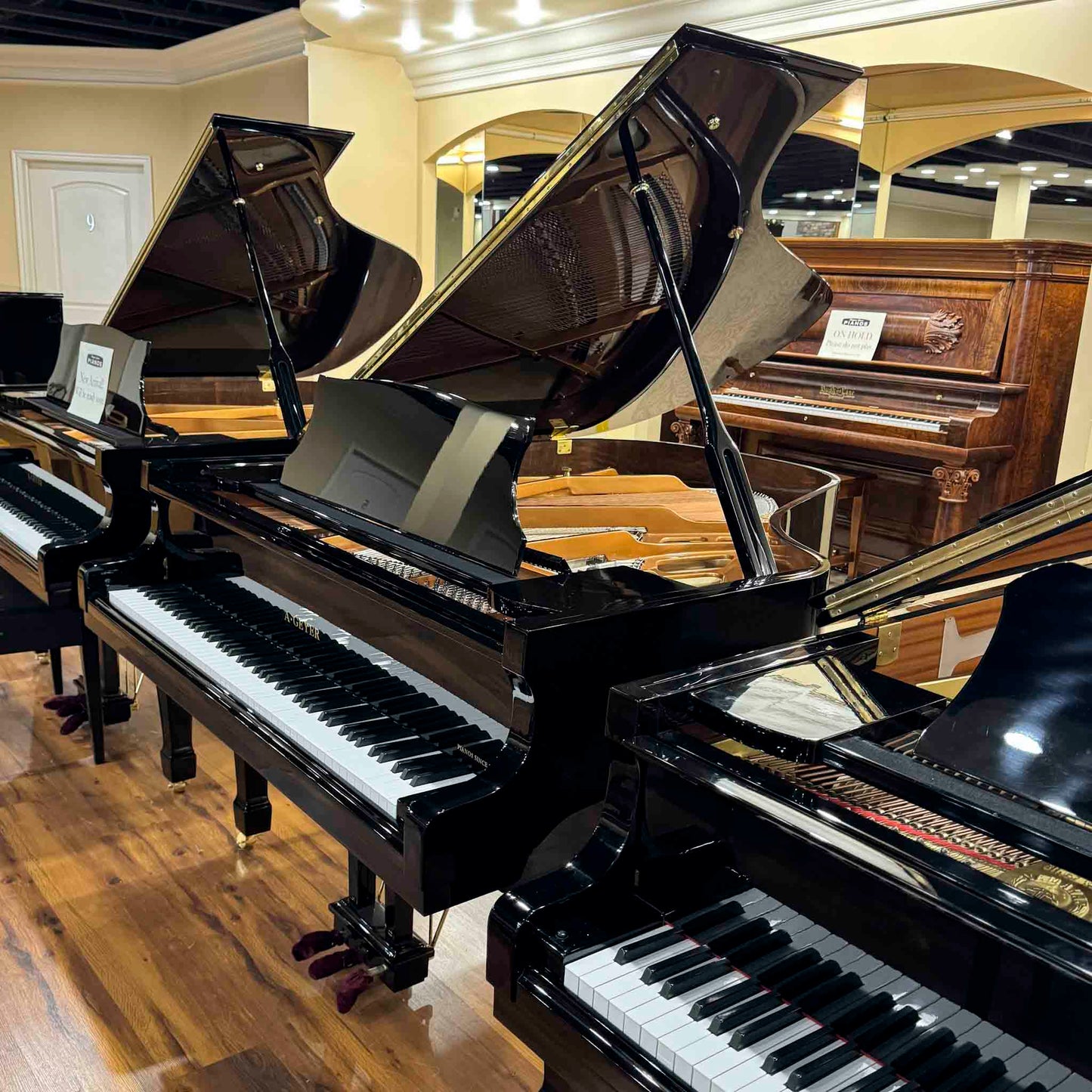 A. Geyer GG-170 5'7" Polished Black Grand Piano