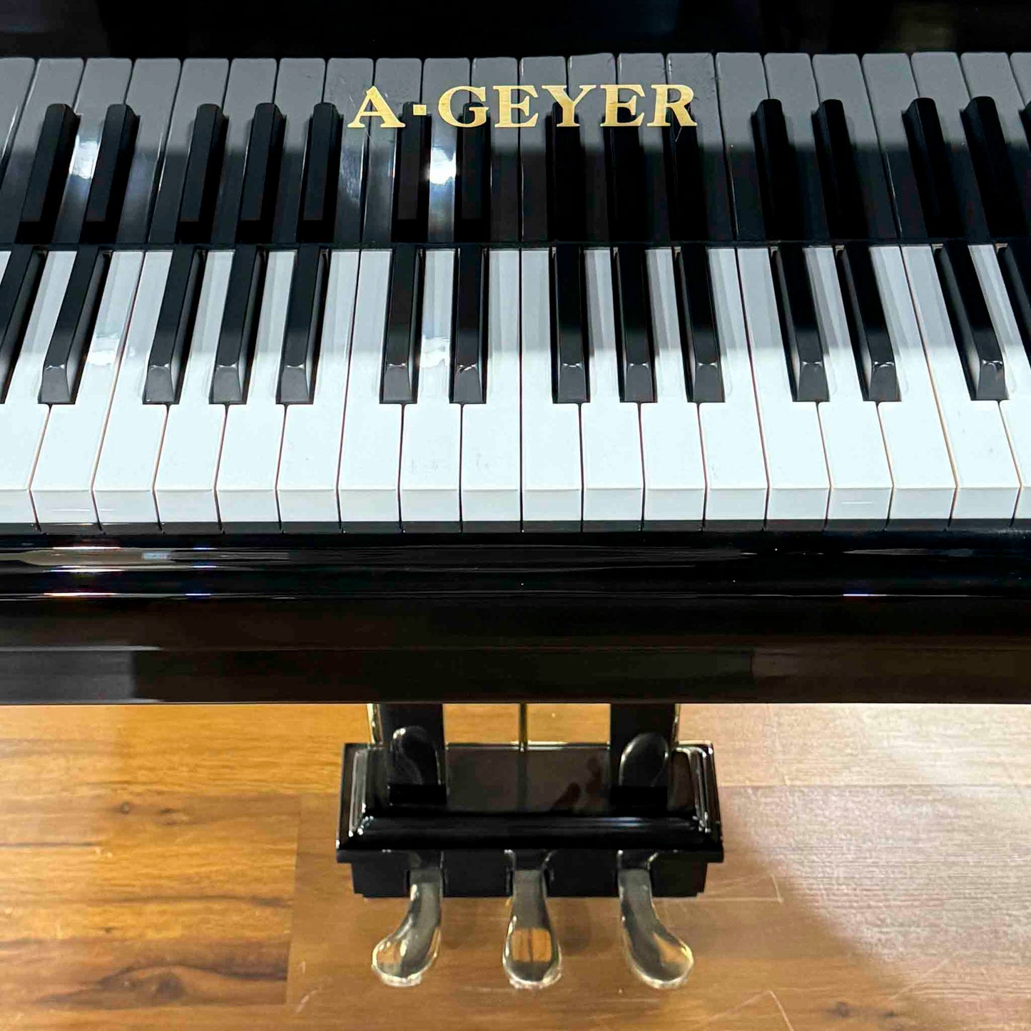 A. Geyer GG-170 5'7" Polished Black Grand Piano